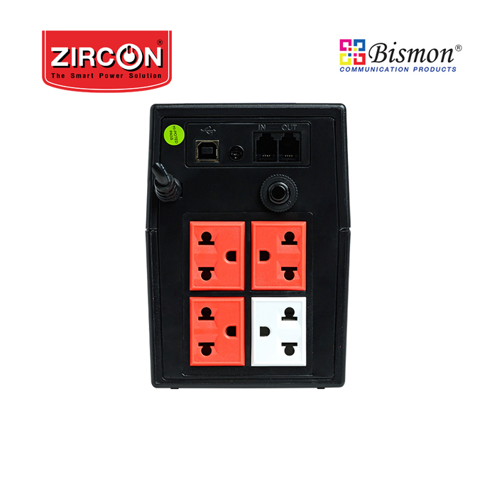 เครื่องสำรองไฟ Zircon Line Interactive UPS/ A.i./ 1000VA/590W/ Eco Design 12V9AH (Tower type)
